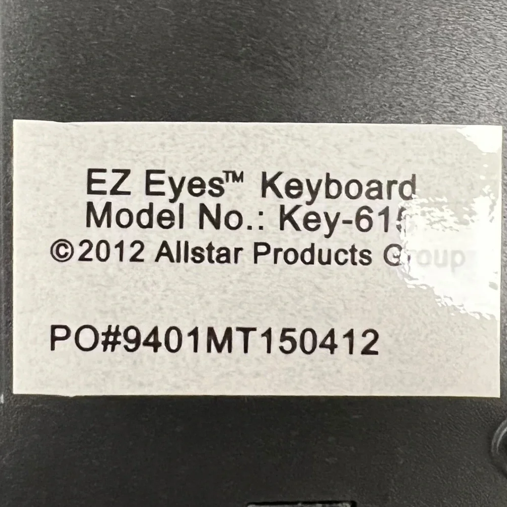 EZ Eyes‎ Large Print USB Keyboard Yellow Black Big Keys PC MAC QWERTY